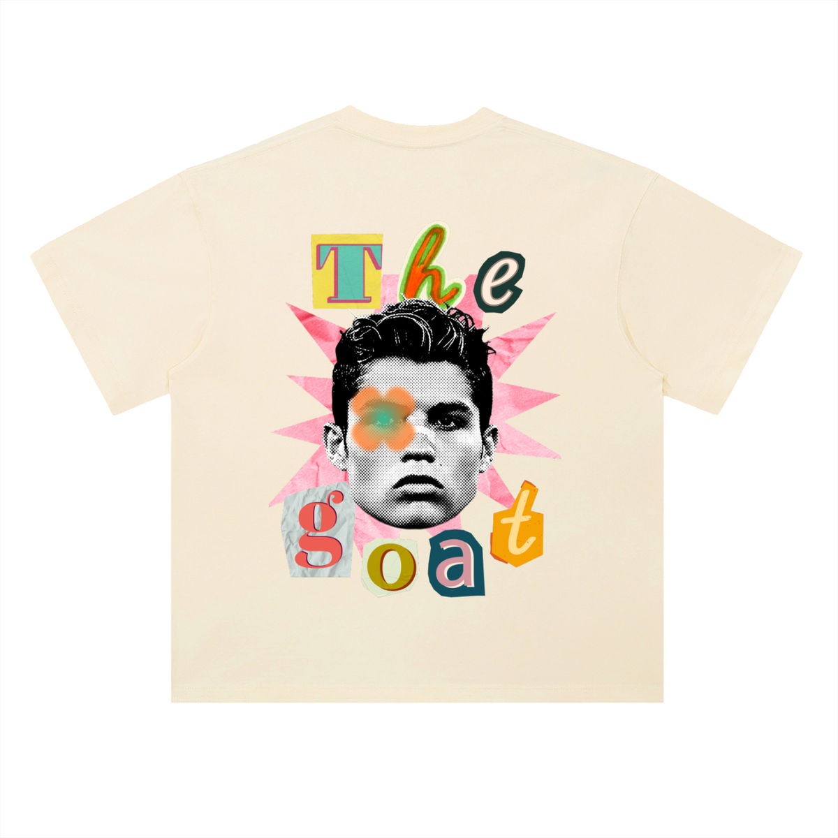 The Goat Ronaldo Heavyweight Drop Shoulder Cotton T-Shirt