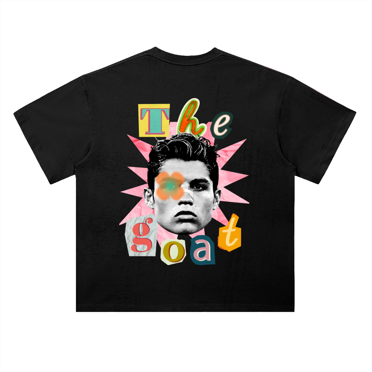 The Goat Ronaldo Heavyweight Drop Shoulder Cotton T-Shirt